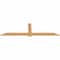 Ekena Millwork Eugene Smooth Timber Gable Bracket, Western Red Cedar, 96"W x 28"H x 1 1/2"D x 5 1/2"F, 7/12 Pitch GBW096X28X0206EUG00SWR - alternate 3